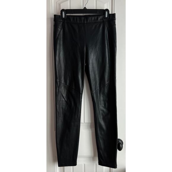 Free People Faux Vegan Leather Leggings - Size 28 - Picture 1 of 7